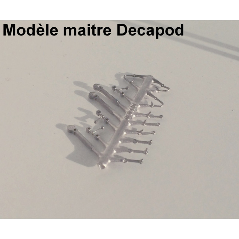 Antique screw couplings H0 Decapod 1250 - Maketis Antique screw couplings H0 Decapod 1250 - Maketis