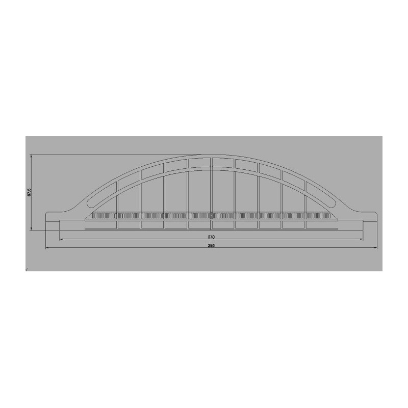 Pont routier Bow string - version oblique N