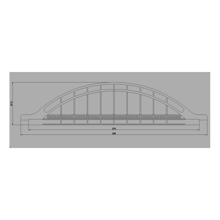 Pont routier Bow string - version oblique N