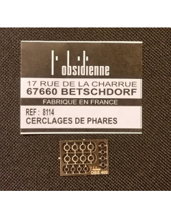 Cerclages de phares diam 3,3mm Osidienne 8114 - MAKETIS