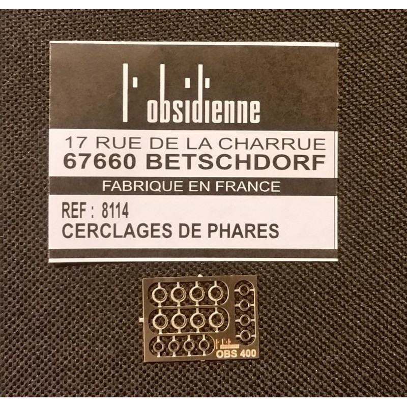 Cerclages de phares diam 3,3mm Osidienne 8114 - MAKETIS