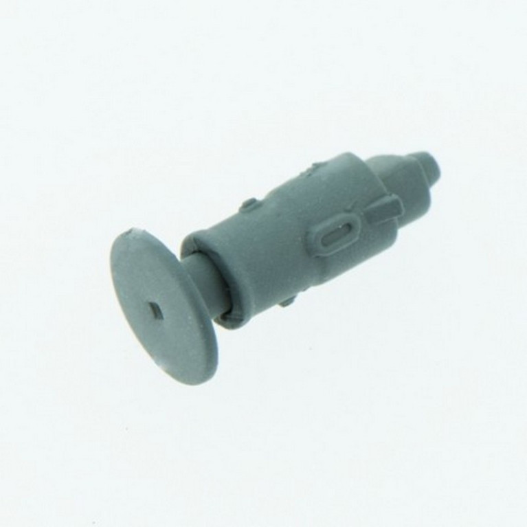 Set de 12 Tampons avec ressort - Wagon Moderne - PLATEAU ROND GRIS HO REE XB-307-12