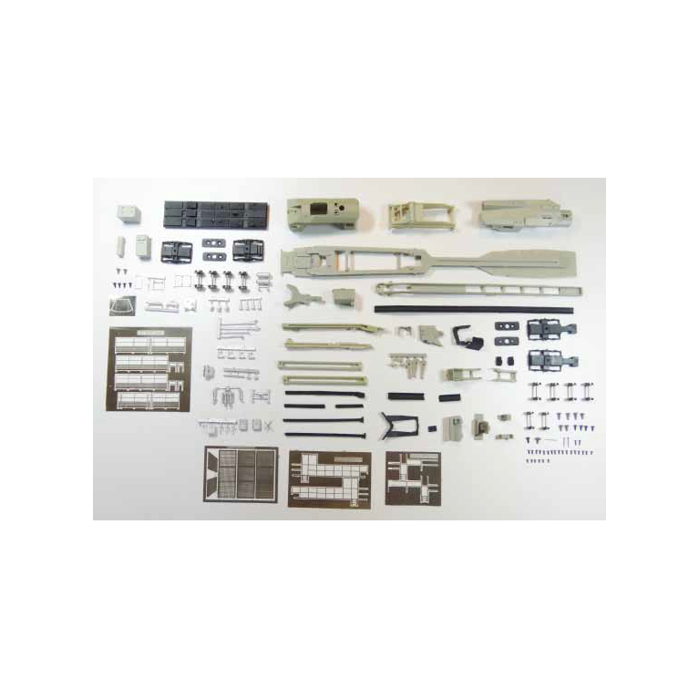 Dégarnisseuse Plasser & Theurer RM80 UHR TSO + pousseur HO en kit - MAKETIS