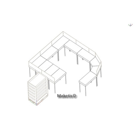 Pied pour Easy Module Maketis MOD95100  - Maketis