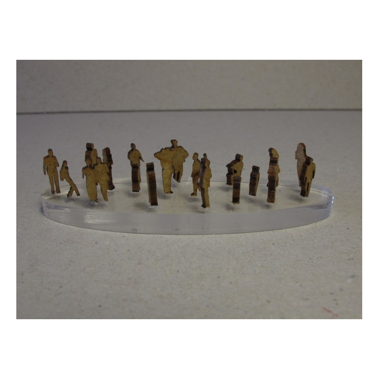 Personnages (silhouettes 2D) Cités Miniatures - Echelle HO