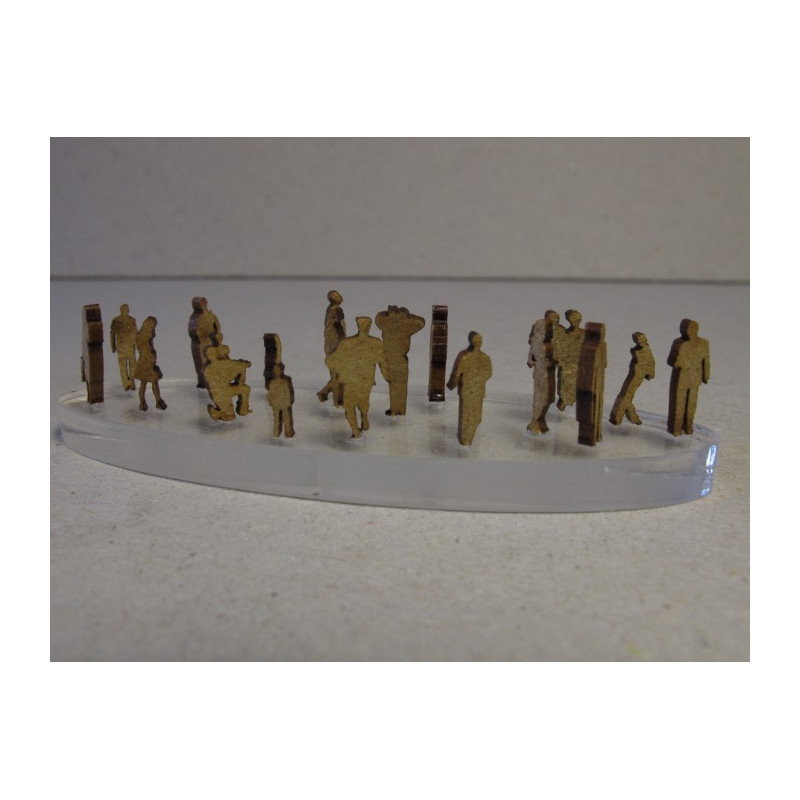 Personnages (silhouettes 2D) Cités Miniatures - Echelle HO