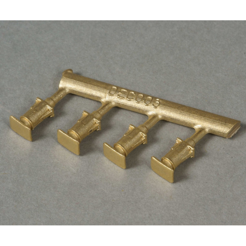 Modern buffers with rectangular top (4 pcs) H0 Decapod 1200 - Maketis