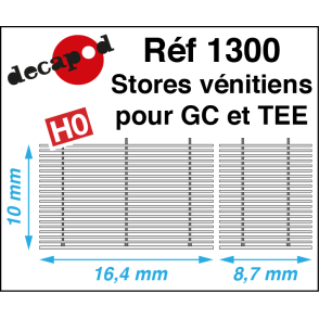 Stores vénitiens pour GC et TEE HO Decapod 1300 - Maketis