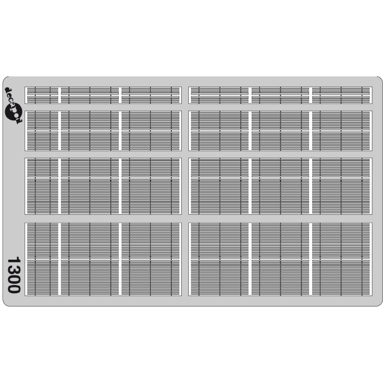 Jalousien für GC und TEE H0 Decapod 1300 - Maketis