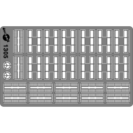 Porte-bagages pour VSE Roco HO Decapod 1305 - Maketis