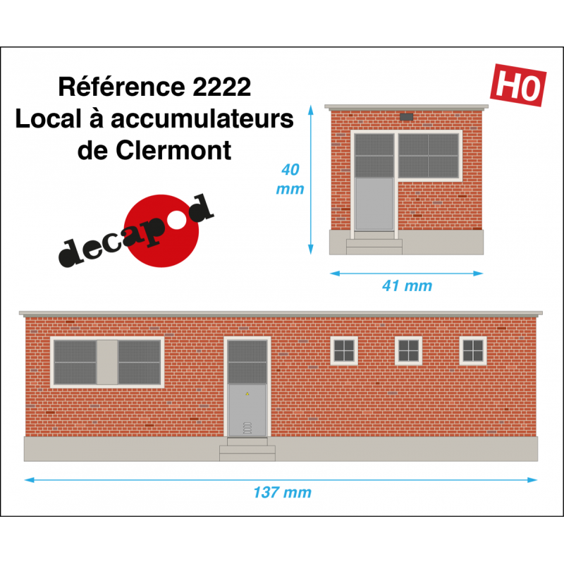 Akkumulatorraum in Clermont H0 2222 - Maketis