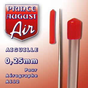 Aiguille 0.25 mm pour aérographe A112 Prince August