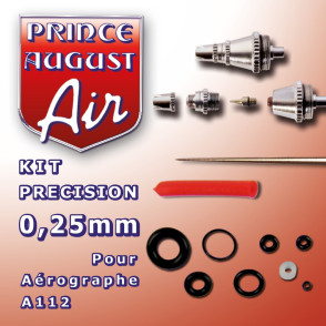 Kit de précision 0.25mm pour aérographe A112 Prince August