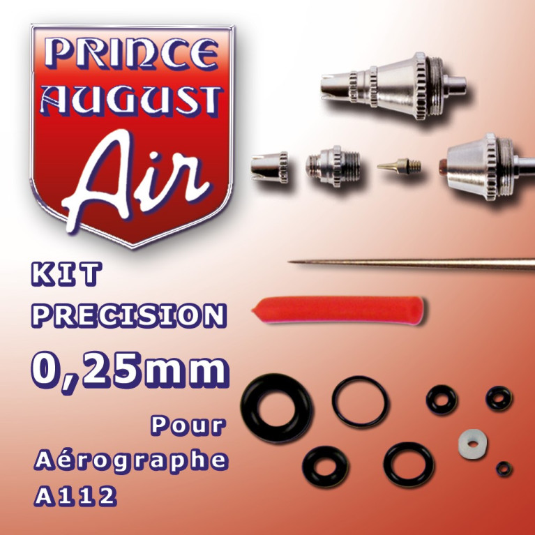 Kit de précision 0.25mm pour aérographe A112 Prince August
