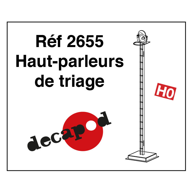 Hof-Lautsprecher (4 St) H0 Decapod 2655 - Maketis Hof-Lautsprecher (4 St) H0 Decapod 2655 - Maketis