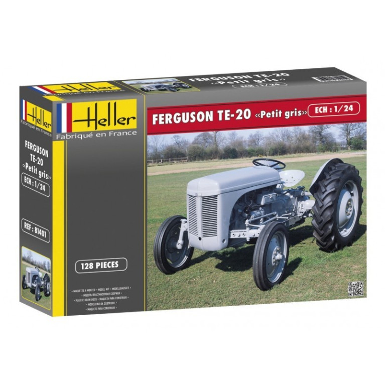 Tracteur FERGUSON TE-20 "PETIT GRIS" 1/24 Heller 81401