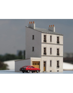 Maison de ville 3 étages étroite échelle N Cités-Miniatures BV-012-N