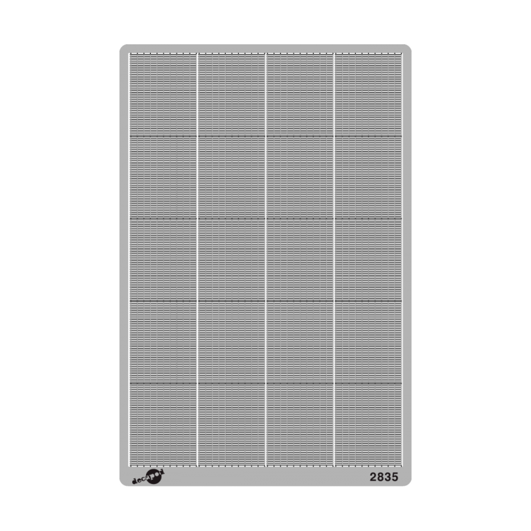 Modern fence 2m high H0 Decapod 2835 - Maketis