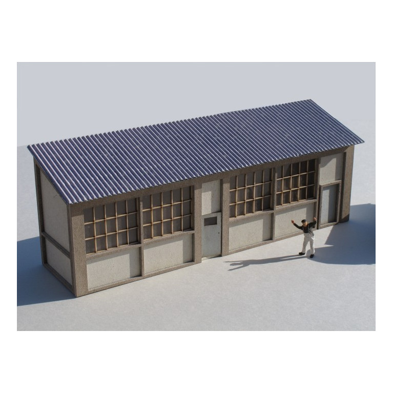 Appentis d'Atelier murs en briques - Echelle HO Cités-Miniatures ED-028-2-HO-V2 Appentis d'Atelier murs en briques - Echelle HO Cités-Miniatures ED-028-2-HO-V2