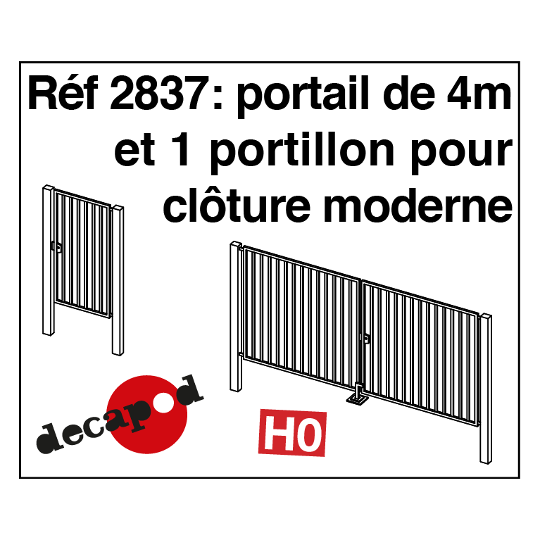 Grillage losange hauteur 2m [HO] - Decapod