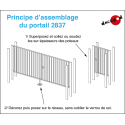 4m gate and 1 wicket gate for modern fencing H0 Decapod 2837 - Maketis