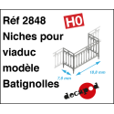 Batignolles-Modell Geländer für Viadukt-Nische H0 Decapod 2848 - Maketis