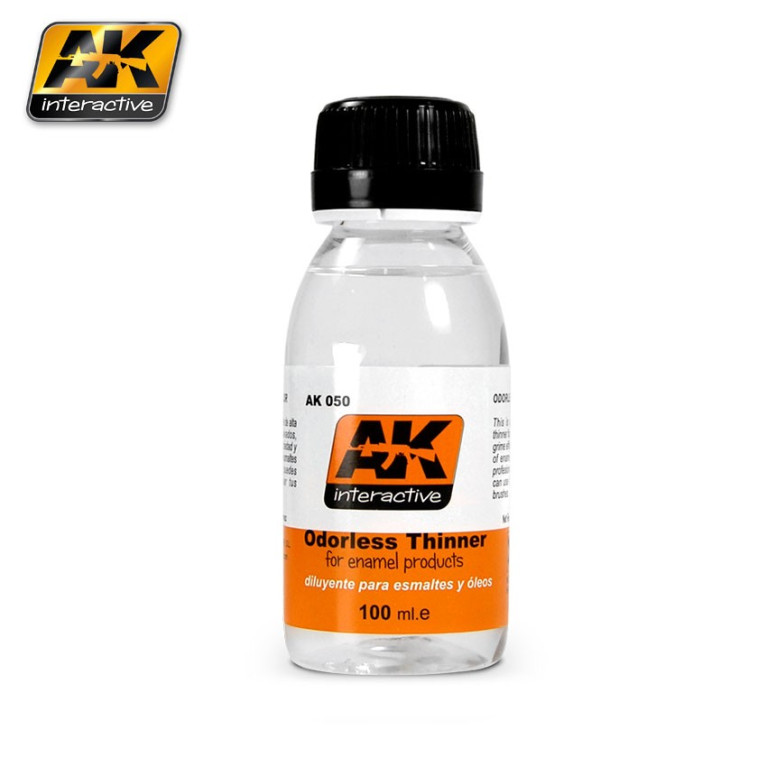 Diluant sans odeur peinture Enamel 100 ml AK Interactive AK050 Diluant sans odeur peinture Enamel 100 ml AK Interactive AK050
