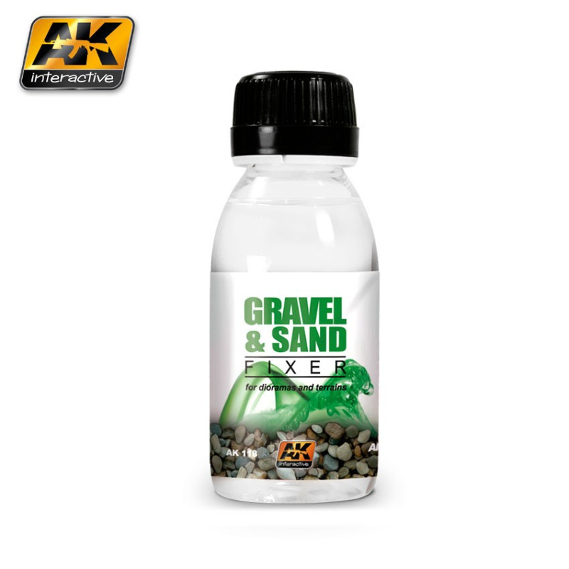 Fixateur de gravier et sable 100 ml AK Interactive AK118