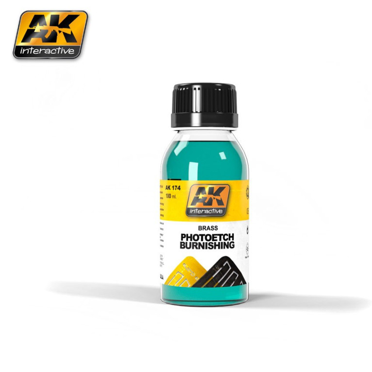 Produit de brunissage spécial photo découpe 100 ml AK Interactive AK174 Produit de brunissage spécial photo découpe 100 ml AK Interactive AK174