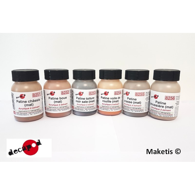 Lösungsmittel-Acryl-Patinas Decapod 8251 - Maketis