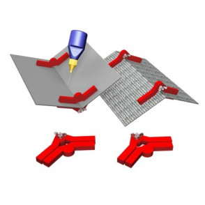 Pinces magnétiques multi-angles "Snap & Glue" (2 paires) Proses PR-SS-04