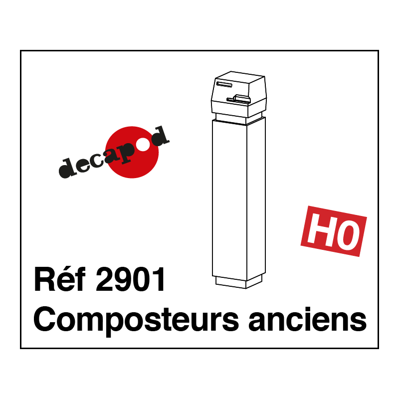 Antike Kompostierer (2 St) H0 Decapod 2901 - Maketis