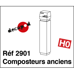 Composteurs anciens (2 pcs) HO Decapod 2901 - Maketis