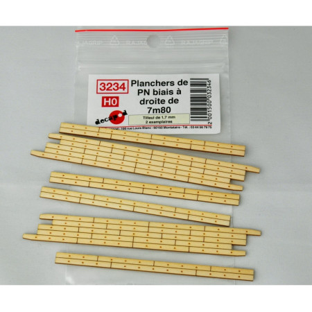 7m80 right angled railway crossing flooring H0 Decapod 3234 - Maketis 7m80 right angled railway crossing flooring H0 Decapod 3234 - Maketis