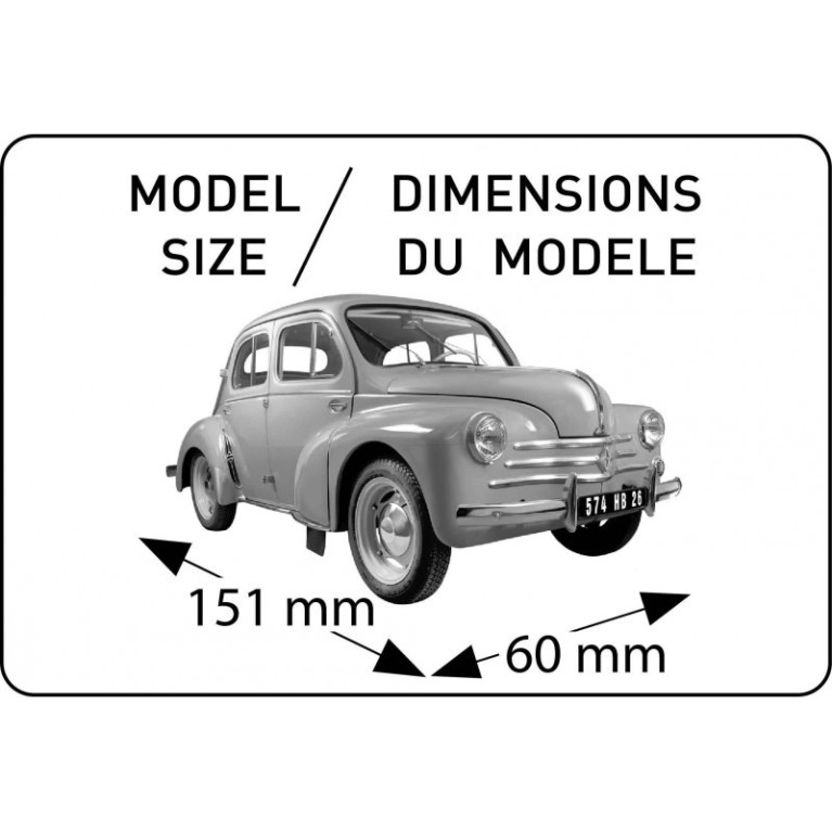 Maquette voiture : Kit : Renault 4 CV - Jeux et jouets Heller