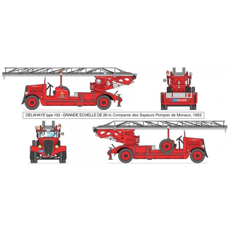 Camion de pompiers  1/24 Heller 80780 - Maketis