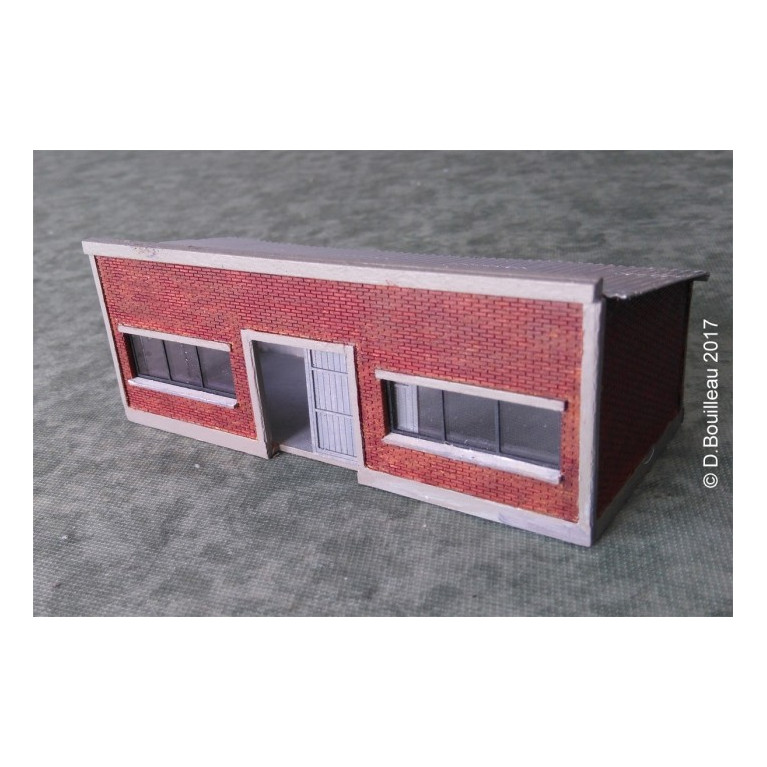 Lampisterie HO murs crépis Cités Miniatures ED-028-1-HO-C Lampisterie HO murs crépis Cités Miniatures ED-028-1-HO-C