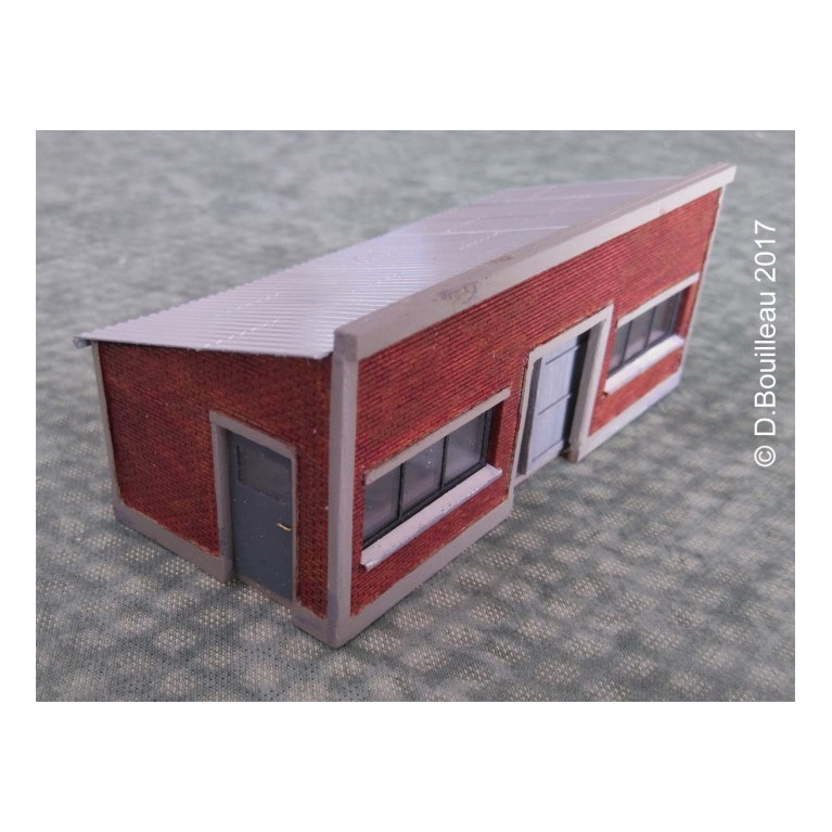 Lampisterie HO murs crépis Cités Miniatures ED-028-1-HO-C Lampisterie HO murs crépis Cités Miniatures ED-028-1-HO-C