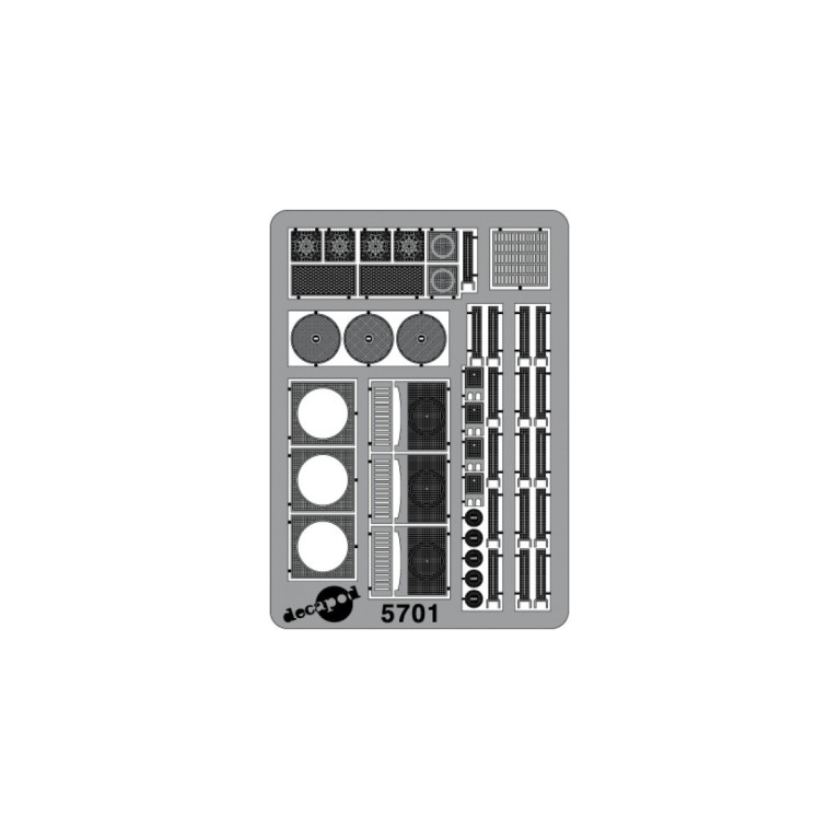 Verschiedene Gusseisenplatten H0 Decapod 5701 - Maketis