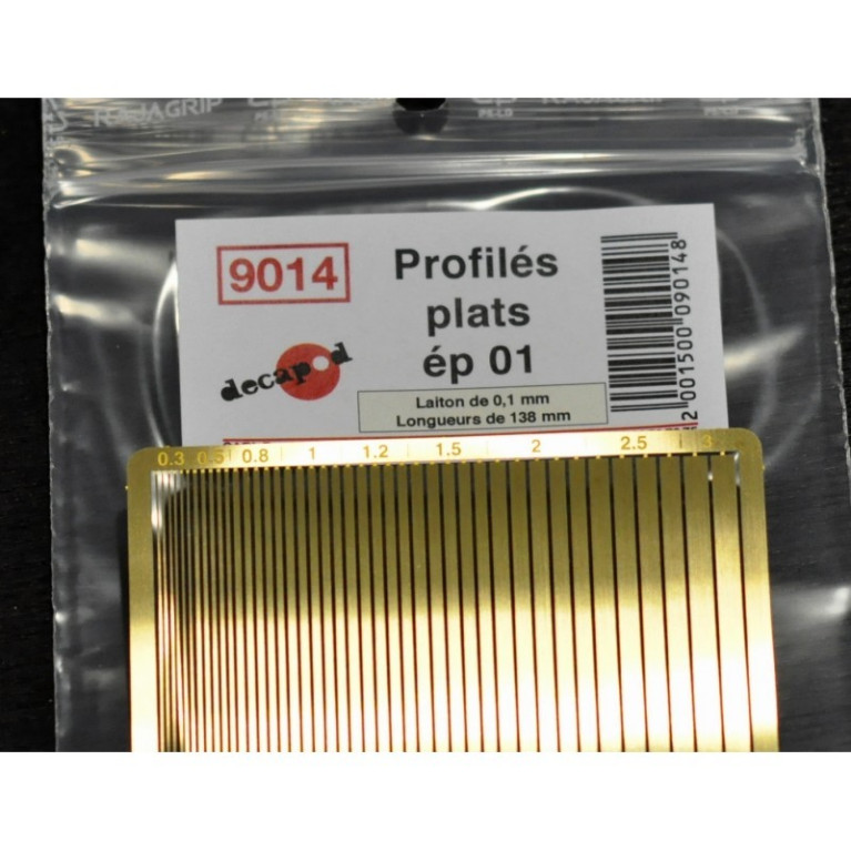 Flat profiles 0.1mm thick Decapod 9014 - Maketis