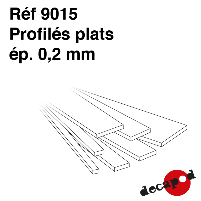 Flat profiles 0.2mm thick Decapod 9015 - Maketis Flat profiles 0.2mm thick Decapod 9015 - Maketis