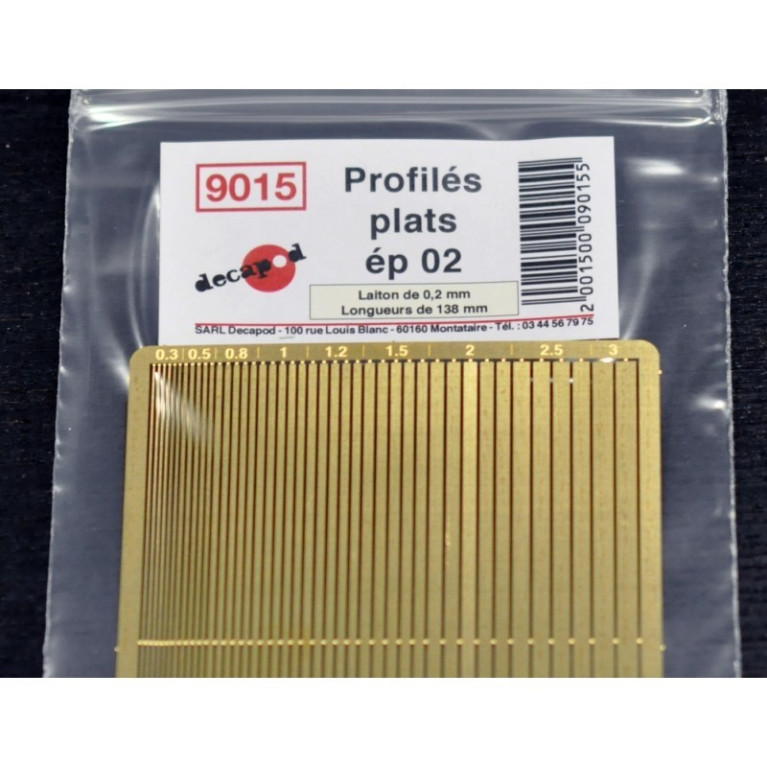 Flat profiles 0.2mm thick Decapod 9015 - Maketis Flat profiles 0.2mm thick Decapod 9015 - Maketis