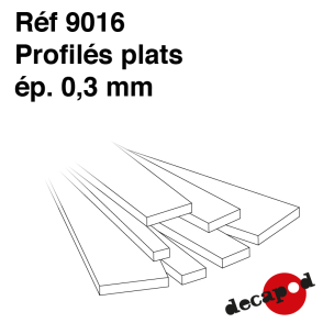 Flat profiles 0.3mm thick Decapod 9016 - Maketis