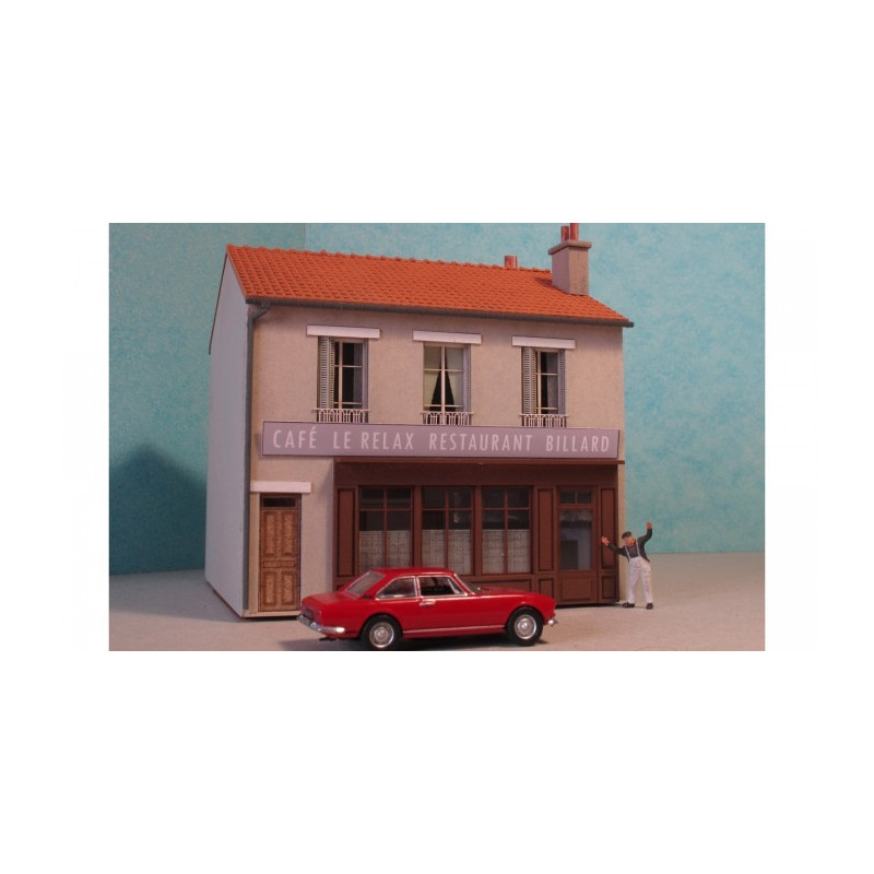 Maison de ville étroite R+1 - HO - Cités Miniatures BV-036-1-HO-M