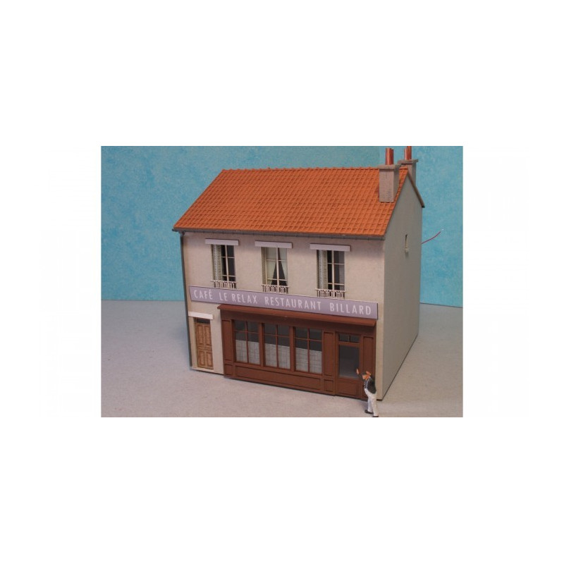 Maison de ville étroite R+1 - HO - Cités Miniatures BV-036-1-HO-M
