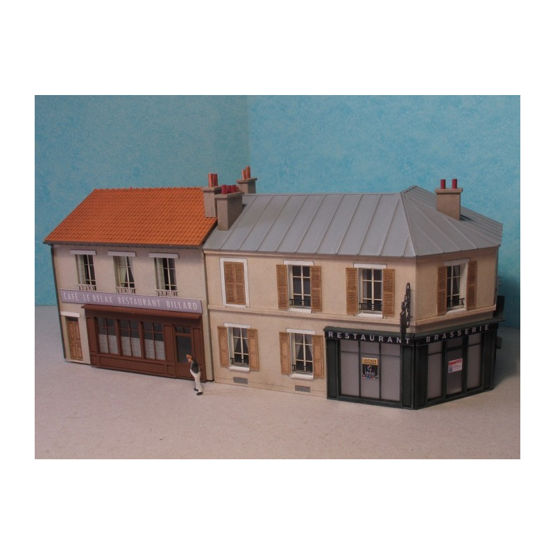 Maison de ville étroite R+1 - HO - Cités Miniatures BV-036-1-HO-B