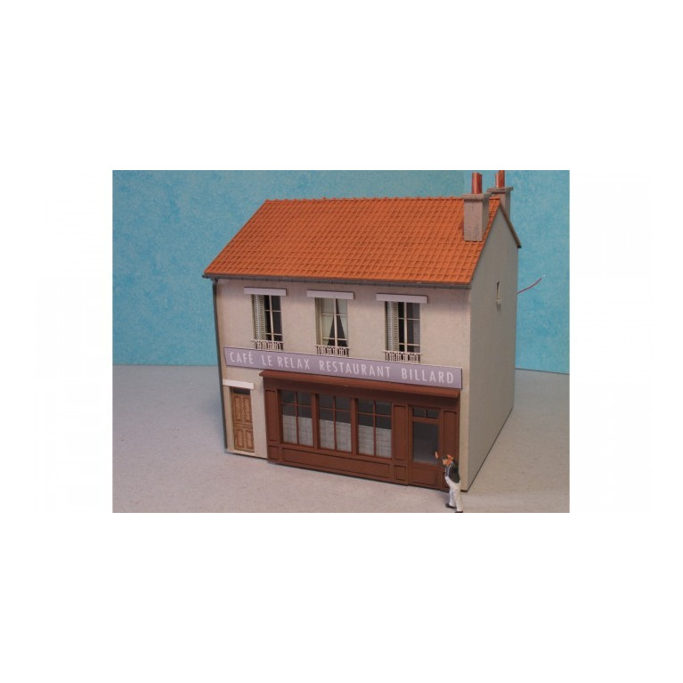 Maison de ville étroite R+1 - HO - Cités Miniatures BV-036-1-HO-B