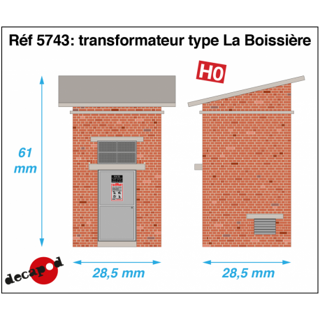 Transformator Typ La Boissière H0 Decapod 5743 - Maketis