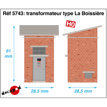 Transformator Typ La Boissière H0 Decapod 5743 - Maketis