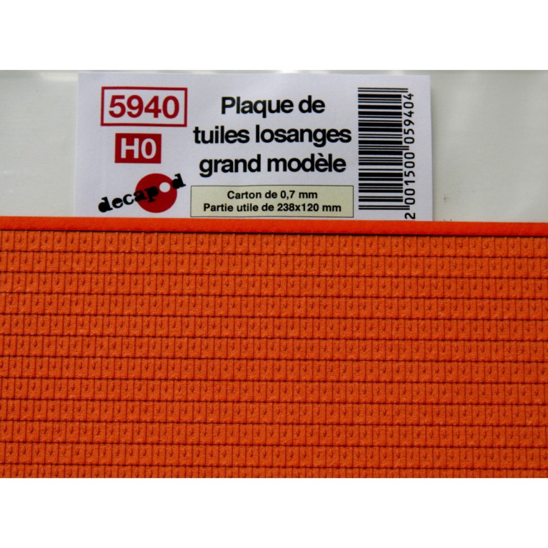 Diamant-Fliesenplatte großes Modell H0 Decapod 5940 - Maketis Diamant-Fliesenplatte großes Modell H0 Decapod 5940 - Maketis